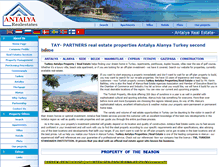 Tablet Screenshot of antalyarealestates.com
